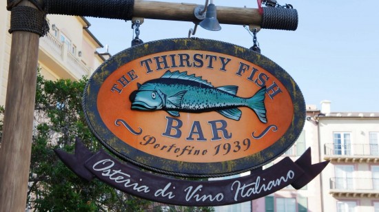 The Thirsty Fish at Portofino Bay Hotel.