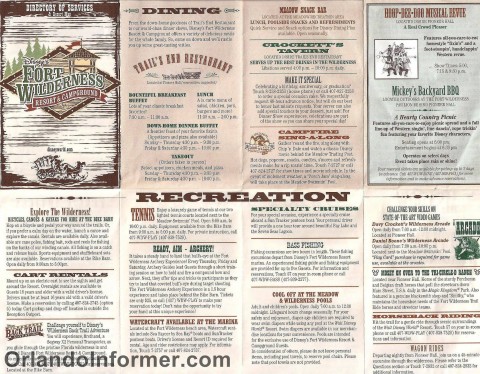 Disney's Fort Wilderness recreation map - March 2011. Disney's Fort Wilderness recreation map - March 2011.