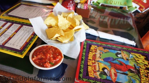 PR's Taco Palace: Complimentary chips and salsa. PR's Taco Palace: Complimentary chips and salsa.