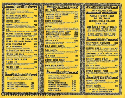 PR's Taco Palace: Take out menu. PR's Taco Palace: Take out menu.