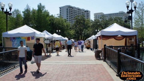 Orlando's Farmers Market at Lake Eola: Vender Avenue. Orlando's Farmers Market at Lake Eola: Vender Avenue.