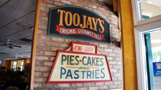 TooJay's Original Gourmet Deli on Orlando's Restaurant Row. TooJay's Original Gourmet Deli: Pies, cakes, and pastries.