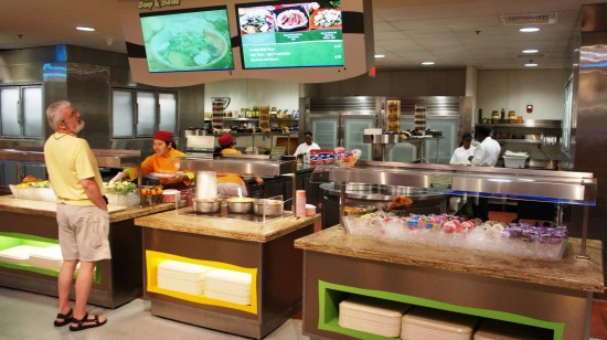 Sunshine Seasons Food Court at Epcot's Land Pavilion: Soup and salad. Sunshine Seasons Food Court at Epcot's Land Pavilion: Soup and salad.