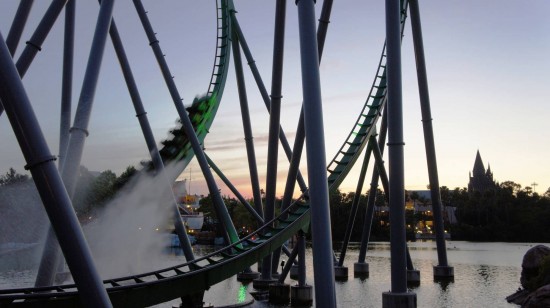Universal's Islands of Adventure at night - March 31, 2012.