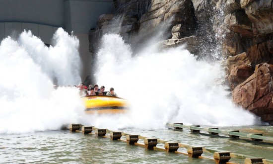 Jurassic Park River Adventure at Universal's Islands of Adventure. Jurassic Park River Adventure at Universal's Islands of Adventure.
