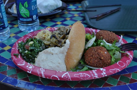 A Disney counter-service meal. A Disney counter-service meal.