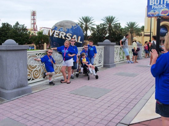 Patricia and the family visit Universal Orlando.
