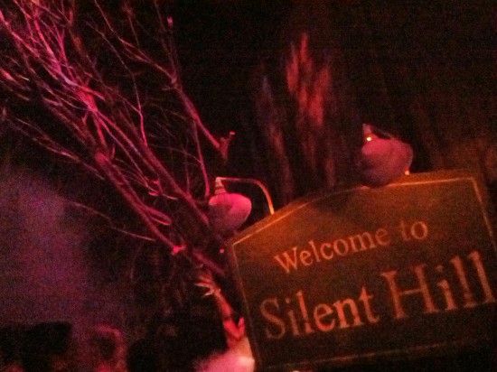 A peek inside the Silent Hill haunted house. A peek inside the Silent Hill haunted house.