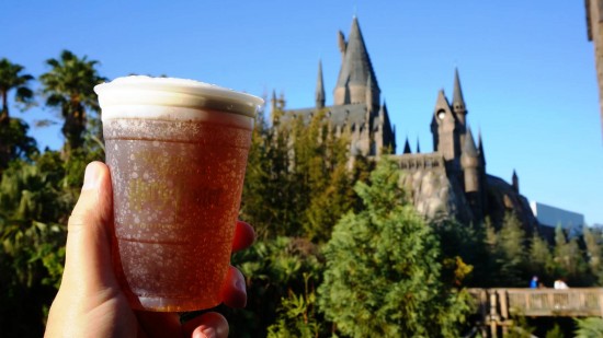Butterbeer at the Wizarding World of Harry Potter.