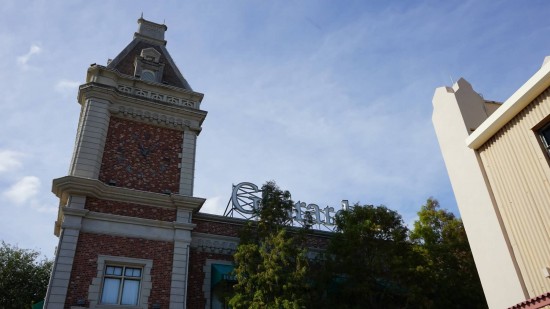 Ghirardelli facade in USF's San Francisco backlot.