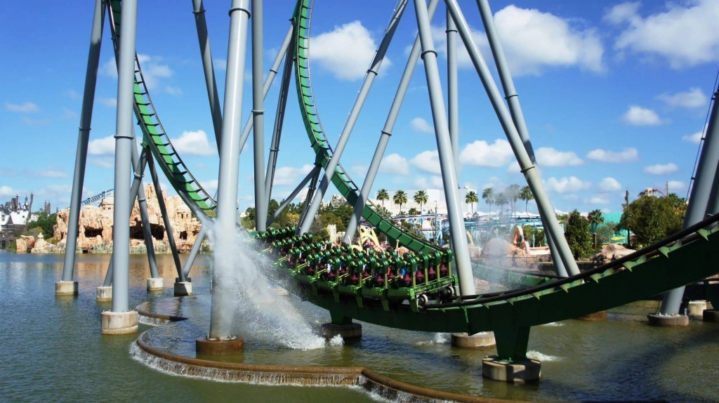 The Incredible Hulk Coaster at Universal’s Islands of Adventure.