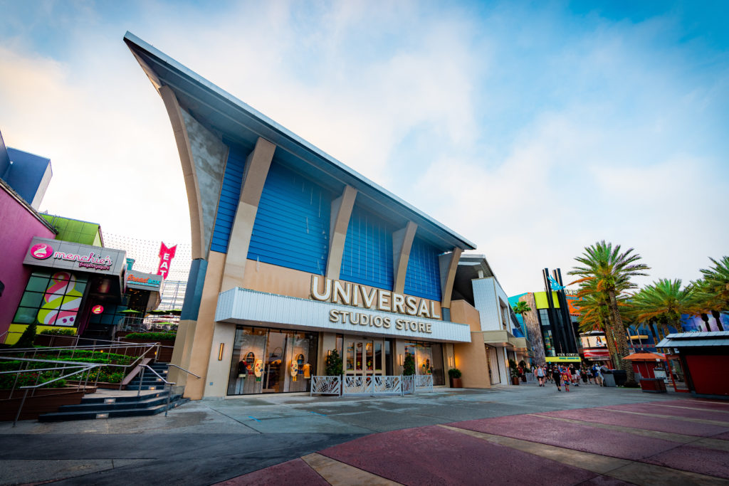 The exterior of the new Universal Studios Store